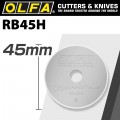 OLFA ENDURANCE BLADE FOR ROTARY CUTTER  RB45-1 1/PACK 45MM